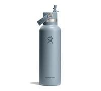 Hydro Flask - Standard Flex Straw Cap 621 ml (21 oz) Bottle - Stainless Steel, Leakproof, Cupholder Compatible - Insulated Cold 24 Hrs - Shale Gray