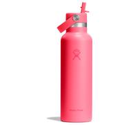 Hydro Flask Standard Mouth Flex Straw Cap Popstar Pink Thermal Bottle, 621 ml