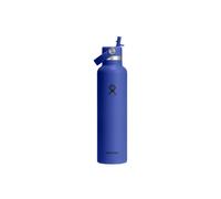 Hydro Flask Standard Mouth Flex Straw Cap Capri Blue Thermal Bottle, 621 ml