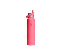 Hydro Flask Standard Mouth Flex Straw Cap Popstar Pink Thermal Bottle, 621 ml