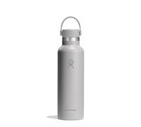 HYDRO FLASK - Standard Mouth Water Bottle 621 ml (21 oz) - Vacuum Insulated Stainless Steel Water Bottle with Leak Proof Flex Cap and Powder Coat - Birch