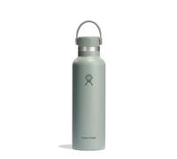 HYDRO FLASK - Standard Mouth Water Bottle 621 ml (21 oz) - Vacuum Insulated Stainless Steel Water Bottle with Leak Proof Flex Cap and Powder Coat - Agave
