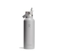 HYDRO FLASK - Standard Mouth Water Bottle 621 ml (21 oz) - Vacuum Insulated Stainless Steel Water Bottle with Flex Straw Cap - Birch