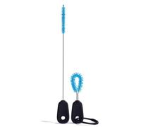 Hydro Flask - Straw and Lid Cleaning Set - Reusable Bottle Cleaner Brush Kit with Long Handle - Wash and Access All Areas - Durable Nylon Bristles - Compatible with all Plastic Caps and Lids - Pacific