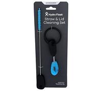 Hydro Flask - Straw and Lid Cleaning Set - Reusable Bottle Cleaner Brush Kit with Long Handle - Wash and Access All Areas - Durable Nylon Bristles - Compatible with all Plastic Caps and Lids - Pacific
