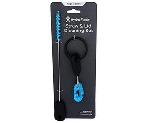 Hydro Flask - Straw and Lid Cleaning Set - Reusable Bottle Cleaner Brush Kit with Long Handle - Wash and Access All Areas - Durable Nylon Bristles - Compatible with all Plastic Caps and Lids - Pacific