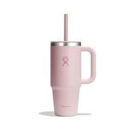 HYDRO FLASK - Travel Tumbler 709 ml (24 oz) with Closable Press-in Straw Lid - Stainless Steel - Double Wall Vacuum Insulated - Splash Resistant lid - Trillium