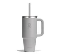 Hydro Flask - Travel Tumbler 710 ml (24 oz) | Clear Press-In Straw Lid - Stainless Steel - Double Vacuum Insulation - Splash Proof - Birch