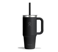 Hydro Flask - Travel Tumbler Clear Lid - Insulated mug size 710 ml, black