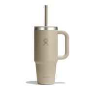 Hydro Flask - Travel Tumbler 710 ml (24 oz) | Closable Press-In Straw Lid - Stainless Steel - Double Wall Vacuum Insulated - Splash resistant lid - Oat