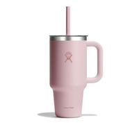 Hydro Flask - Travel Tumbler 946 ml (32 oz) | Clear Press-in Straw Lid - Stainless Steel - Double Vacuum Insulation - Splash Proof - Trillium