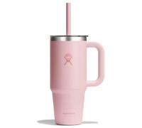 Hydro Flask - Travel Tumbler Clear Lid - Insulated mug size 710 ml, pink