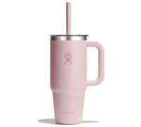 Hydro Flask Travel Tumbler Clear-24 Oz Thermal Mug Pink 24 oz