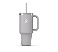 Hydro Flask - Travel Tumbler 1180 ml (40 oz) with Closable Press-In Straw Lid - Stainless Steel - Double Wall Vacuum Insulated - Splash resistant lid - Birch