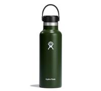 HYDRO FLASK - Water Bottle 532 ml (18 oz) - Vacuum Insulated Stainless Steel Water Bottle with Leak Proof Flex Cap and Powder Coat - BPA-Free - Standard Mouth - Olive