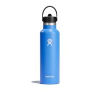 Hydro Flask - Water Bottle 621 ml (21 oz) - Vacuum Insulated Stainless Steel Water Bottle with Flex Straw Cap - Standard Mouth - Cascade