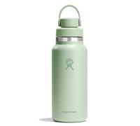 Hydro Flask Water Bottle - Insulated Stainless Steel - Wide Mouth Chug Lid, Non Spill, Leakproof in 32 Oz Aloe Green
