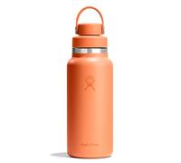 Hydro Flask Water Bottle - Insulated Stainless Steel - Wide Mouth Flex Chug Lid, Non Spill, Leakproof in 32 Oz Nectar Orange
