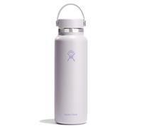 Hydro Flask Water Bottle - Insulated Stainless Steel - Wide Mouth Flex Lid, Non Spill, Leakproof and Refillable in 40 Oz Cloud Pink