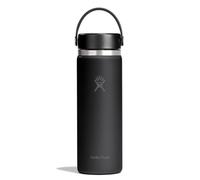 Hydro Flask Water Bottle - Insulated Stainless Steel - Wide Mouth Flex Lid, Non Spill, Leakproof and Refillable in 20 oz Tonal Black
