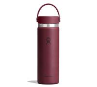 Hydro Flask Water Bottle - Insulated Stainless Steel - Wide Mouth Flex Lid, Non Spill, Leakproof and Refillable in 20 Oz Burgundy
