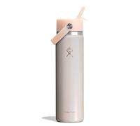 Hydro Flask Water Bottle - Insulated Stainless Steel - Wide Straw Lid, Non-Spill, Leakproof in 24 Oz Glimmer Cream