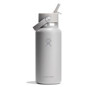 Hydro Flask Water Bottle - Insulated Stainless Steel - Wide Straw Lid, Non Spill, Leakproof in 32 Oz Birch Gray