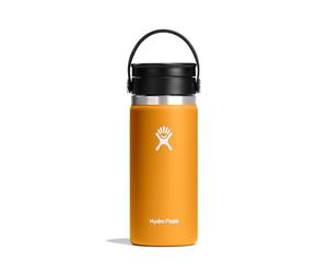 Hydro Flask - Wide Flex Sip Lid Coffee 473 ml (16 oz) | Leakproof, Insulated, Cupholder Compatible - Keeps Drinks Cold 24 Hrs & Hot 12 Hrs - Fossil