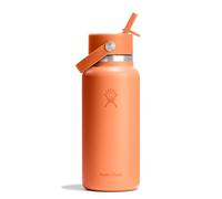 Hydro Flask - Wide Flex Straw Cap 946 ml (32 oz) Bottle - Stainless Steel, Leakproof Straw, Dishwasher Safe - Insulated Cold 24 Hrs - Wide Mouth, Ice Cube Friendly - Nectar