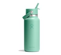 Hydro Flask - Wide Flex Straw Cap 946 ml (32 oz) Bottle - Stainless Steel, Leakproof Straw, Dishwasher Safe - Insulated Cold 24 Hrs - Wide Mouth, Ice Cube Friendly - Mermaid Green