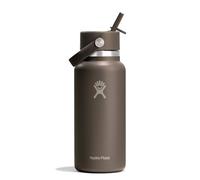 Hydro Flask - Wide Flex Straw Cap 946 ml (32 oz) Bottle - Stainless Steel, Leakproof Straw, Dishwasher Safe - Insulated Cold 24 Hrs - Wide Mouth, Ice Cube Friendly - Sandpiper