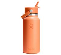 Hydro Flask - Wide Flex Straw Cap 946 ml (32 oz) Bottle - Stainless Steel, Leakproof Straw, Dishwasher Safe - Insulated Cold 24 Hrs - Wide Mouth, Ice Cube Friendly - Nectar