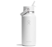 Hydro Flask - Wide Flex Straw Cap - Water bottle size 946 ml, white