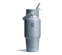 Hydro Flask - Wide Flex Straw Travel Bottle 710 ml (24 oz) - Leakproof, Insulated, Cupholder Compatible - Keeps Drinks Cold 24 Hrs - Flex Straw Cap - Shale Gray
