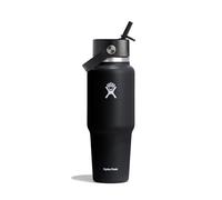 Hydro Flask 32 oz Wide Mouth Flex Straw Travel Bottle - Vacuum flask Black 32 oz (946 ml)