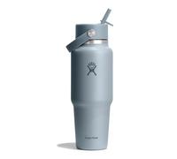 Hydro Flask - Wide Flex Straw Travel Bottle 946 ml (32 oz) - Stainless Steel, Leakproof, Fits Most Cupholders - Insulated Cold 24 Hrs - Wide Mouth, Ice Cube Friendly - Shale Gray