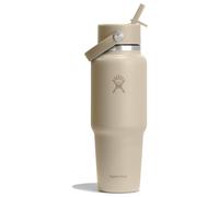 Hydro Flask - Wide Flex Straw Travel Bottle 710ml (24 oz) - Leakproof, Insulated, Cupholder Compatible - Keeps Drinks Cold 24 Hrs - Flex Straw Cap - Oat