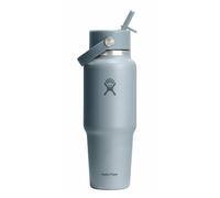 Hydro Flask - Wide Flex Straw Travel Bottle 946 ml (32 oz) - Stainless Steel, Leakproof, Fits Most Cupholders - Insulated Cold 24 Hrs - Wide Mouth, Ice Cube Friendly - Shale Gray