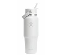 Hydro Flask - Wide Flex Straw Travel Bottle - Water bottle size 946 ml, white/grey