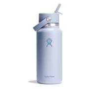 HYDRO FLASK - Wide Mouth Water Bottle 946 ml (32 oz) - Vacuum Insulated Stainless Steel Water Bottle with Flex Straw Cap - Surf