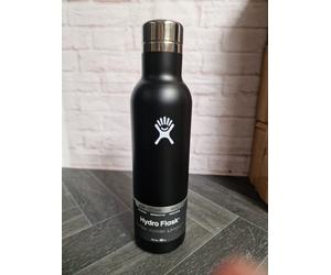 Hydro Flask Wine Drinking Bottle Black 739ml/ 25oz Adult Double Walled Camping