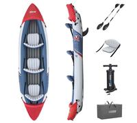 Hydro-Force 3 Person Inflatable Kayak Set with Aluminium Oars and Hand Pump