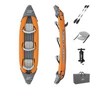 Hydro-Force 9'2" x 34" Ventura Elite X1 Inflatable Kayak Set | Fits 1 Adult | Includes Boat, Aluminum Paddle, Hand Pump, Fins, Seat, Gear Bag, Carry Bag, Repair Patch Kit