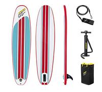 HYDRO FORCE Bestway Bestway Compact Surf Board 8, Inflatable Surf Set, with Travel Bagmpact SURF 8 Inflatable Boards for Stand-Up Paddling, Multi-Coloured