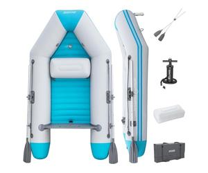 Hydro-Force Corinth Elite 2 Person Inflatable Boat Set, Blow Up Boat, Inflatable Tender Set with Oars, Hand Pump and Carry Bag