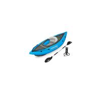 | Hydro-Force Cove Champion X1 Kayak| Inflatable Boat Set With Hand Pump, Paddles, Seats, Fins and Storage Bag | One Seater