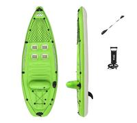 Hydro-Force Inflatable Koracle Kayak | 1 Person Inflatable Boat Set For Fishing With Hand Pump, Paddle and Carry Bag
