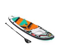 Hydro-Force Inflatable Stand Up Paddle Board | Complete Set with Hand Pump, Travel Bag and Built-in Window, 10FT, Breeze Panorama