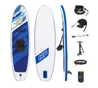 Hydro Force Oceana Inflatable Paddle Board, Kayak Conversion kit, SUP Board with Kayak Seatset with Carry Backpack, Pump, Paddle, 10ft
