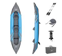 Hydro-Force Voyager 2 Persons Inflatable Raft | Inflatable Boat with Hand Pump, Oars, Seats, Gear Pouch, Carry Bag, Four-Seater